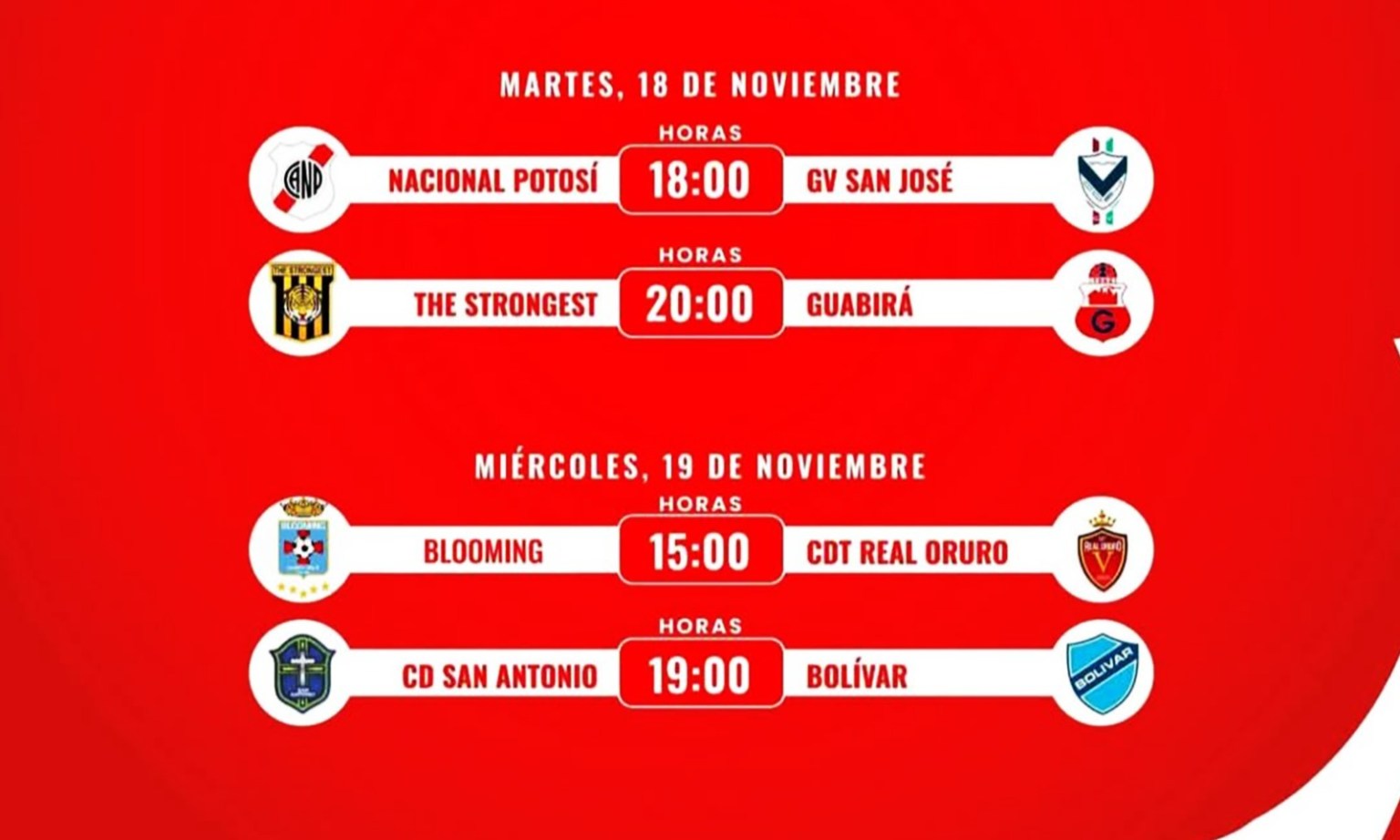 Esta es la programación para los cuartos de final de la Copa - La Voz ...