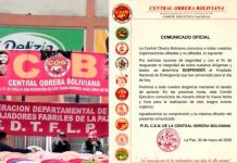 Suspenden ampliado de la COB en el que se debía definir la asistencia al diálogo para pacificar el país