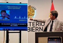 Gobierno presenta audios y acusa a Evo Morales de coordinar las movilizaciones