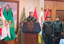 Comandante Sokol anuncia intervención de bloqueos y coordinación con las FFAA para apoyo