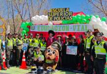 Policía Boliviana realiza Gran Feria Policial en Tarija con demostraciones, actividades recreativas y entrega de una motocicleta